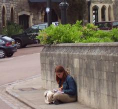 Bored While Walking Through Windsor Castle
